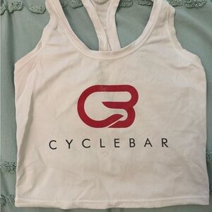 CycleBar Women's Tank Top in White and Red